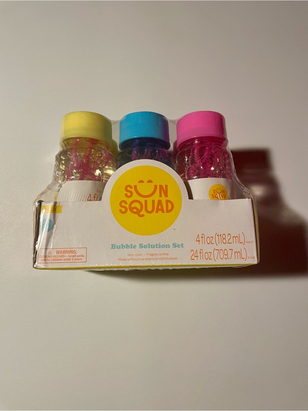 Sun Squad Bubble Solution Set 6 Pack 4 fl oz New Sealed Outdoor Toy